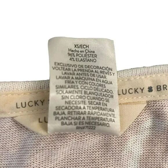 Lucky Brand Floral Tank Top Womens Large Pink White Stretch Soft Boho Hippie  XS - Picture 4 of 7